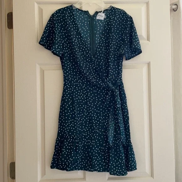 Princess Polly Magic Obsession Mini Dress Green and White